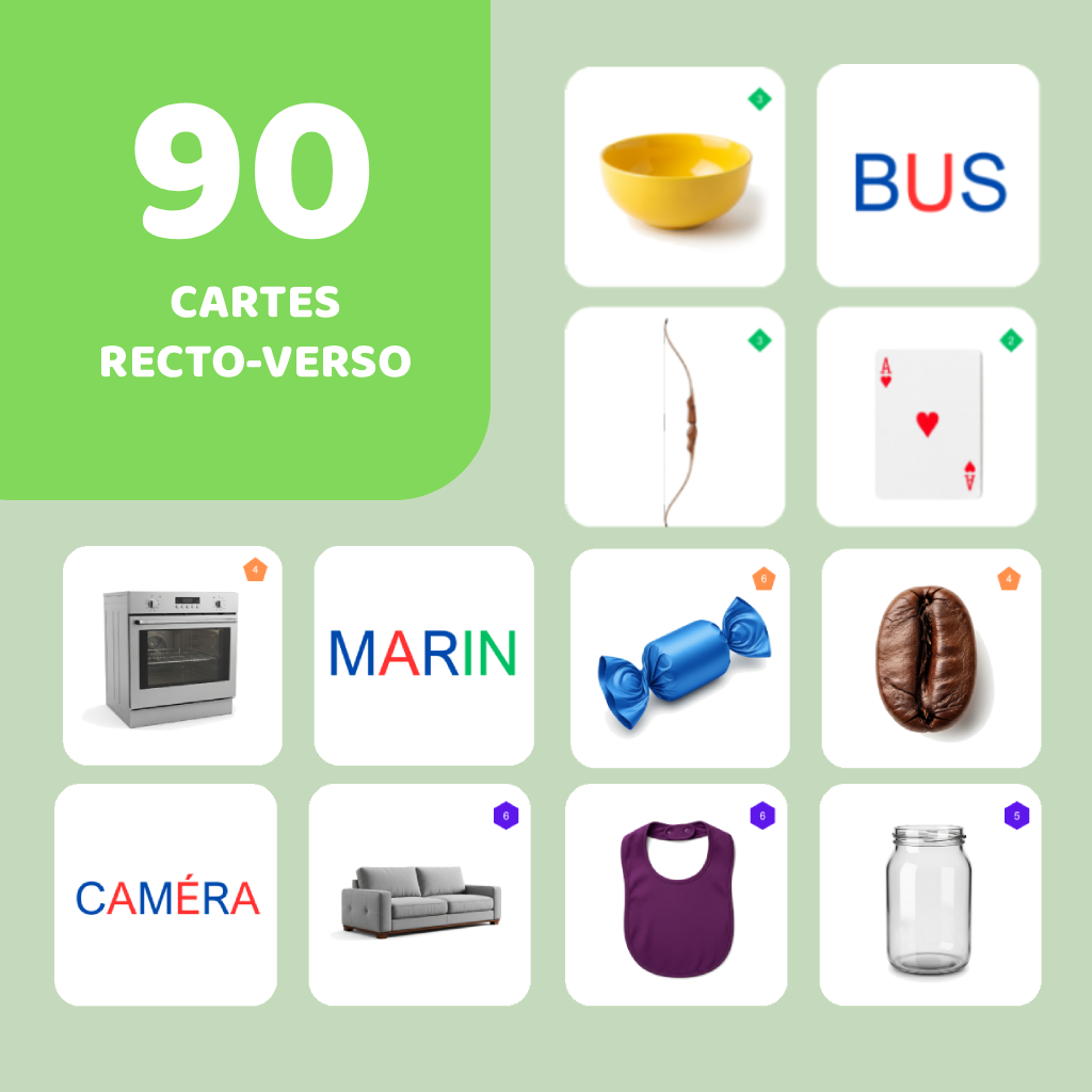 Cartimo – Pack complet - Scripte - 90 cartes