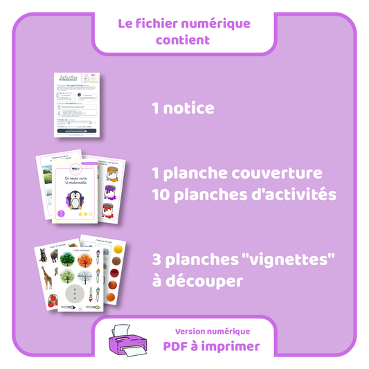En route vers la maternelle - Niveau 2 - PDF à imprimer