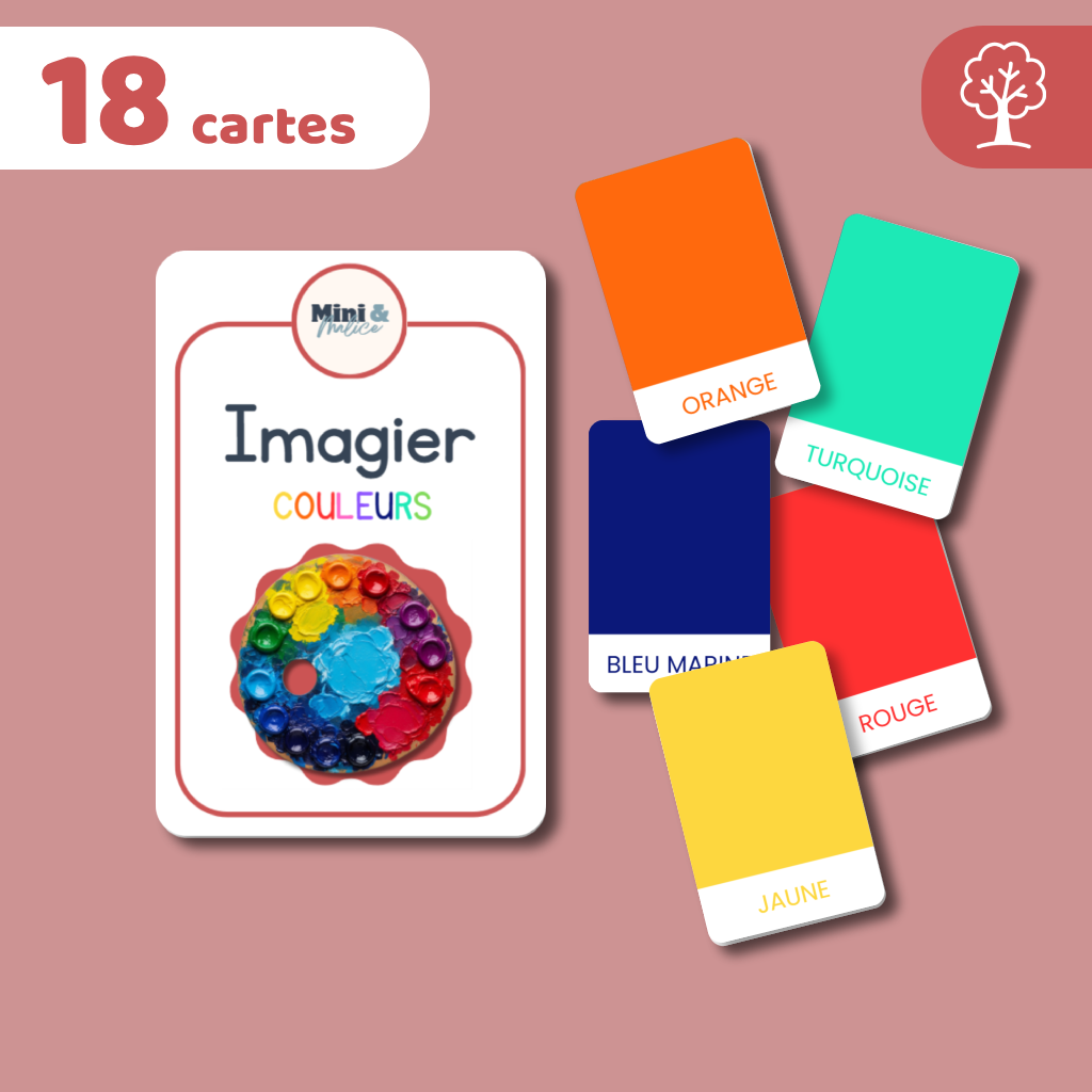 Imagier COULEURS - 18 cartes
