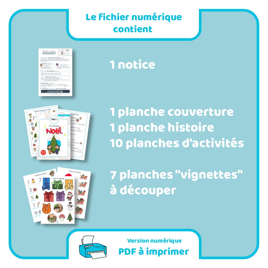 En attendant Noël - PDF à imprimer