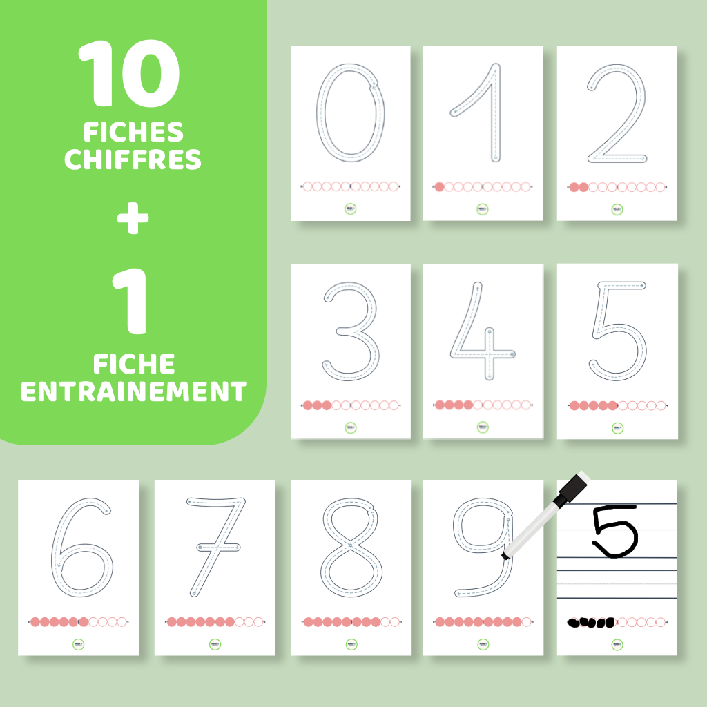 Mes chiffres Ă tracer nomades