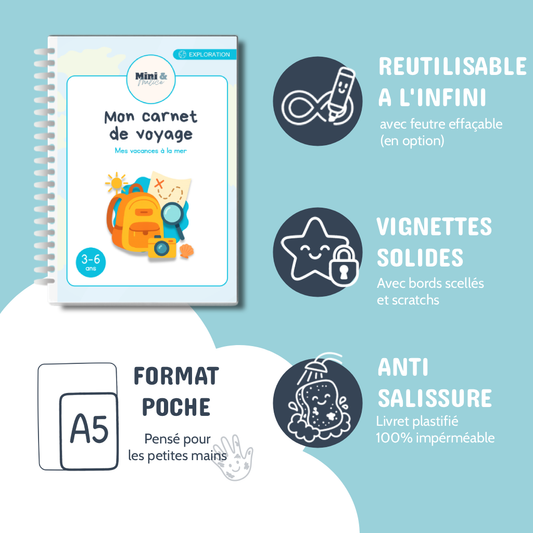 Carnet de voyage - Mes vacances à la mer