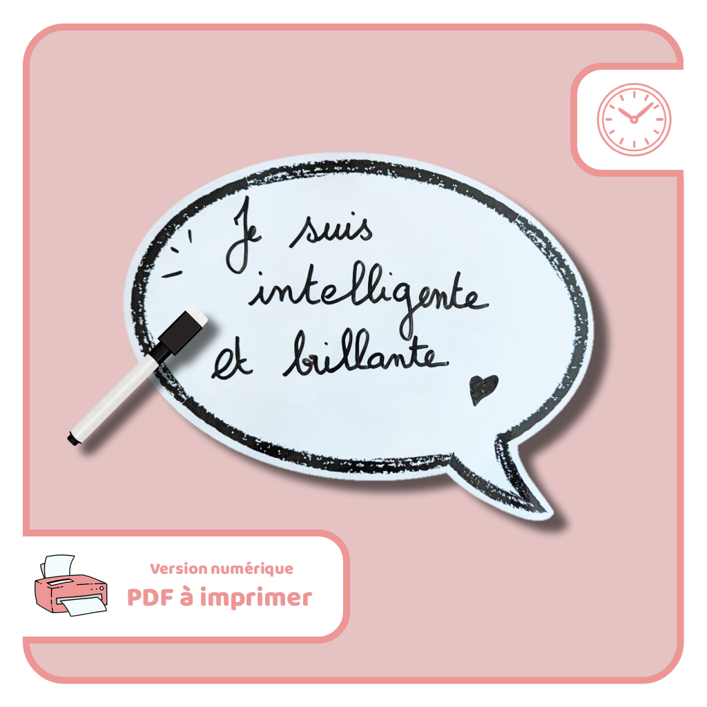 Ma bulle positive - PDF à imprimer