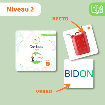 Cartimo - Niveau 2 - Scripte - 30 cartes