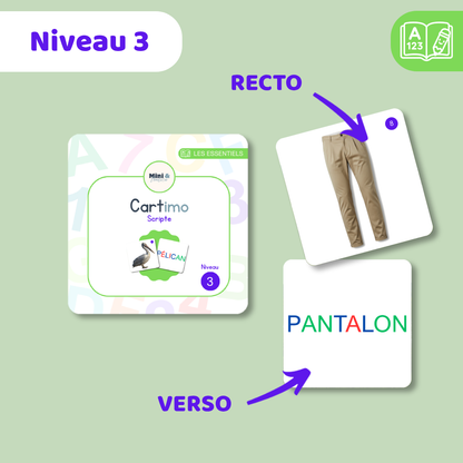 Cartimo - Niveau 3 - Scripte - 40 cartes