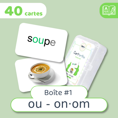 Cart'ortho - Boîte 1 : OU - ON·OM - 40 cartes