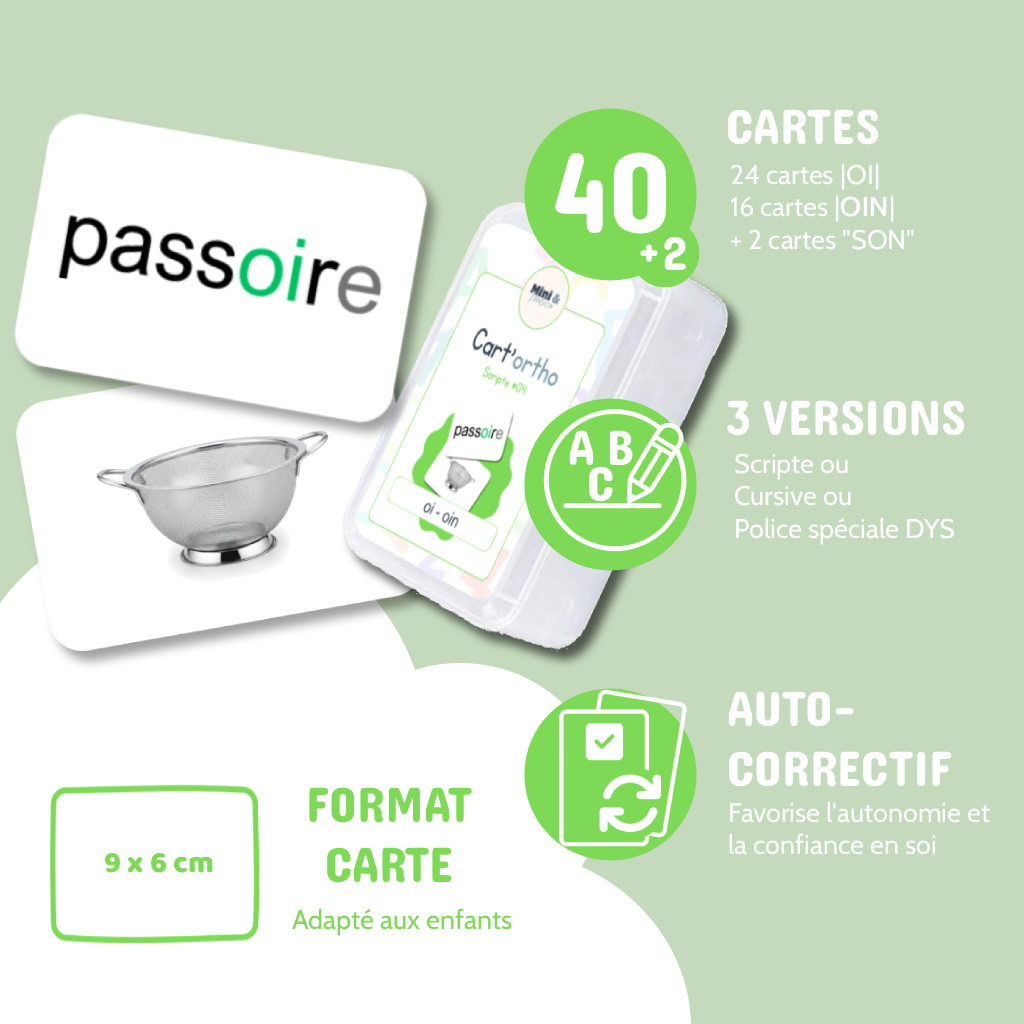 Cart'ortho - Boîte 4 : OI · OIN - 40 cartes