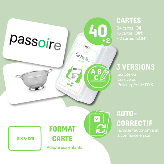 Cart'ortho - Boîte 4 : OI · OIN - 40 cartes