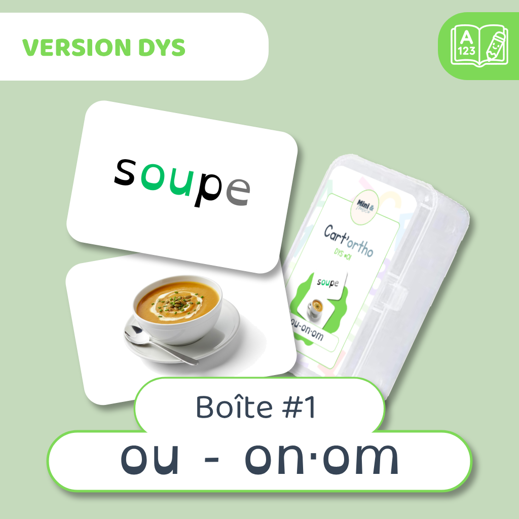 Cart'ortho - Boîte 1 : OU - ON·OM - 40 cartes