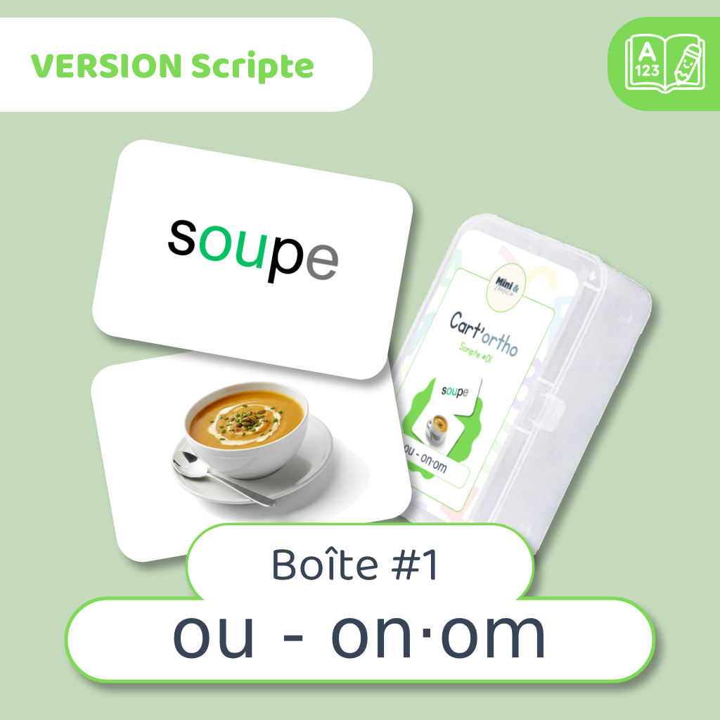 Cart'ortho - Boîte 1 : OU - ON·OM - 40 cartes