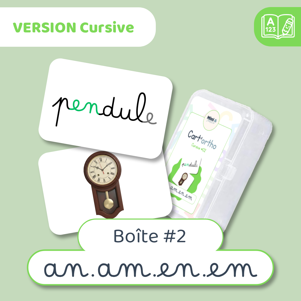 Cart'ortho - Boîte 2 : AN · AM · EN · EM - 40 cartes