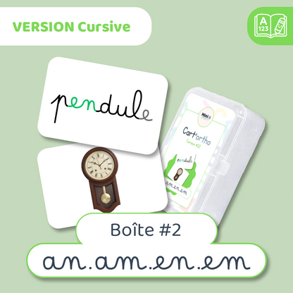 Cart'ortho - Boîte 2 : AN · AM · EN · EM - 40 cartes