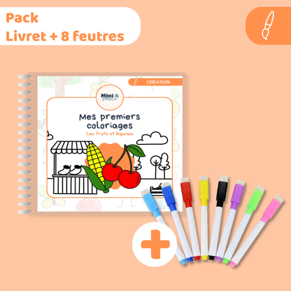 Mes premiers coloriages - Fruits et Légumes