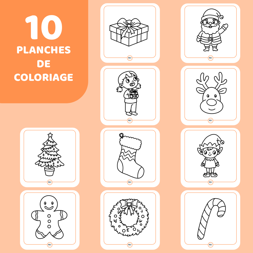 Mes premiers coloriages - Noël
