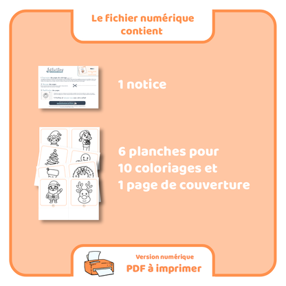 Mes premiers coloriages - Noël - PDF à imprimer