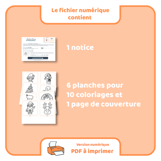 Mes premiers coloriages - Noël - PDF à imprimer