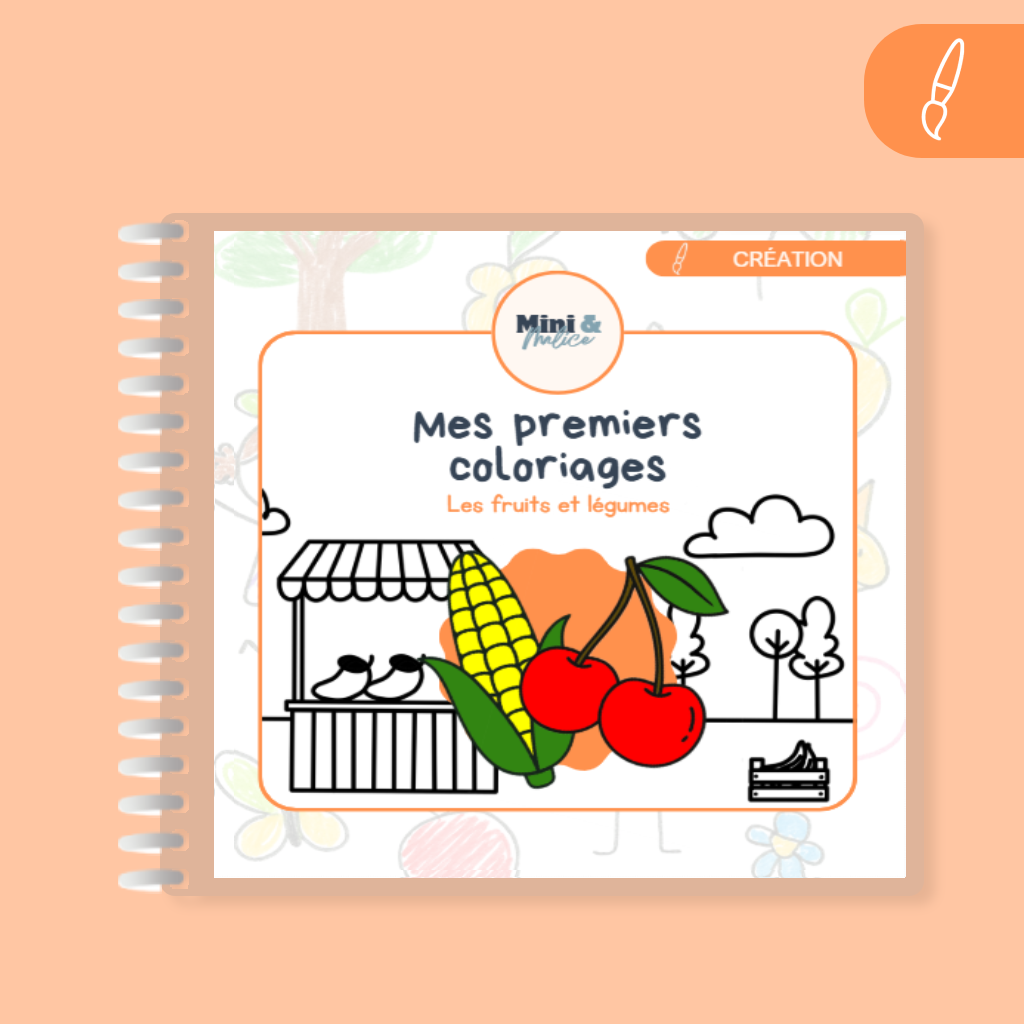 Mes premiers coloriages - Fruits et Légumes