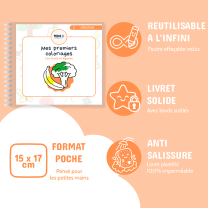 Mes premiers coloriages - Fruits et Légumes