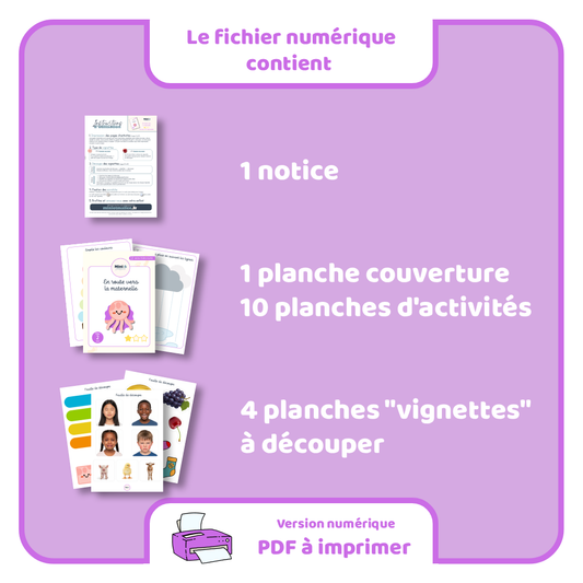 En route vers la maternelle - Niveau 1 - PDF à imprimer