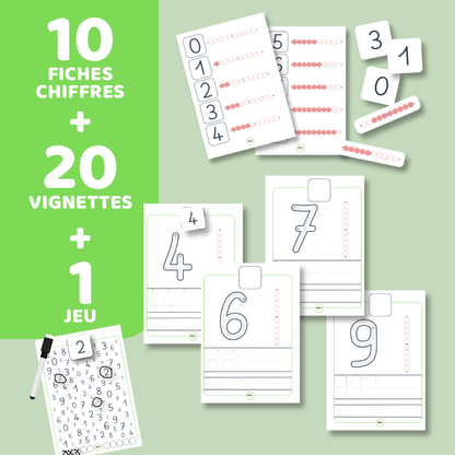 Je trace les chiffres de 0 à 9