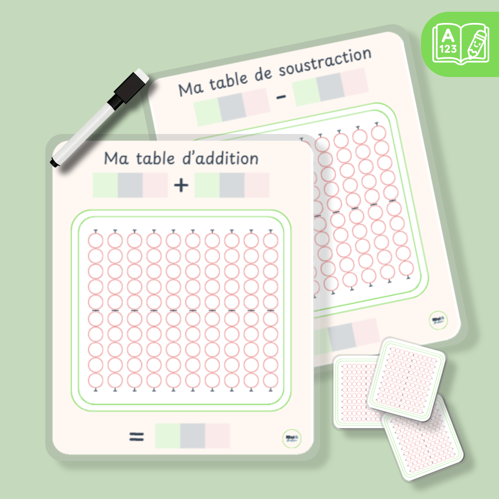 Ma table de calcul - Addition et soustraction