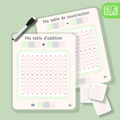 Ma table de calcul - Addition et soustraction