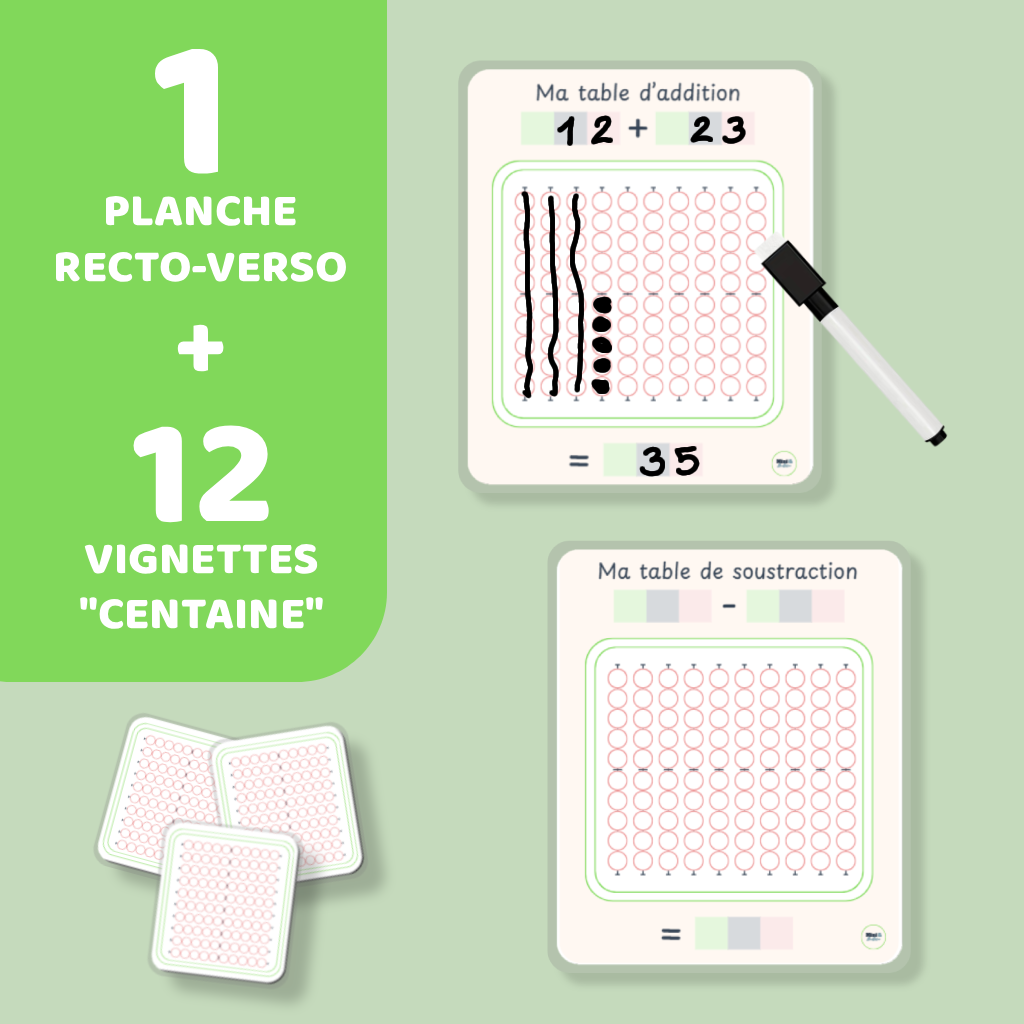 Ma table de calcul - Addition et soustraction
