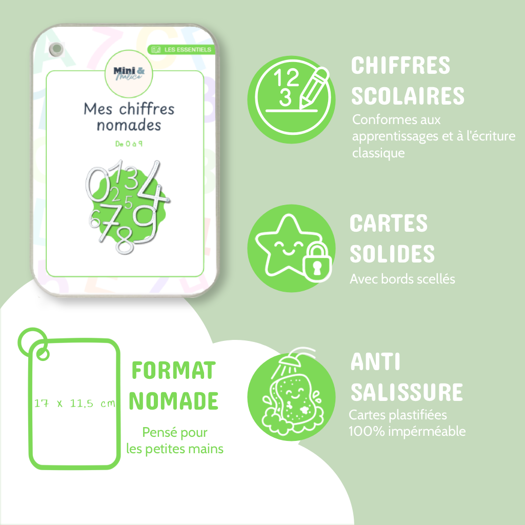 Mes chiffres à tracer nomades