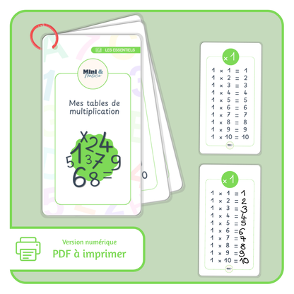 Mes tables de multiplication - PDF à imprimer