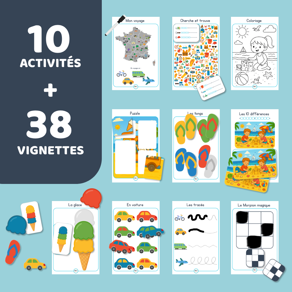 Carnet de voyage - Mes vacances à la mer